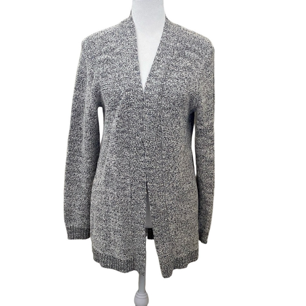 J. Crew Factory Marled Gray Women's Open Front Cardigan. Size S. Gray/White.